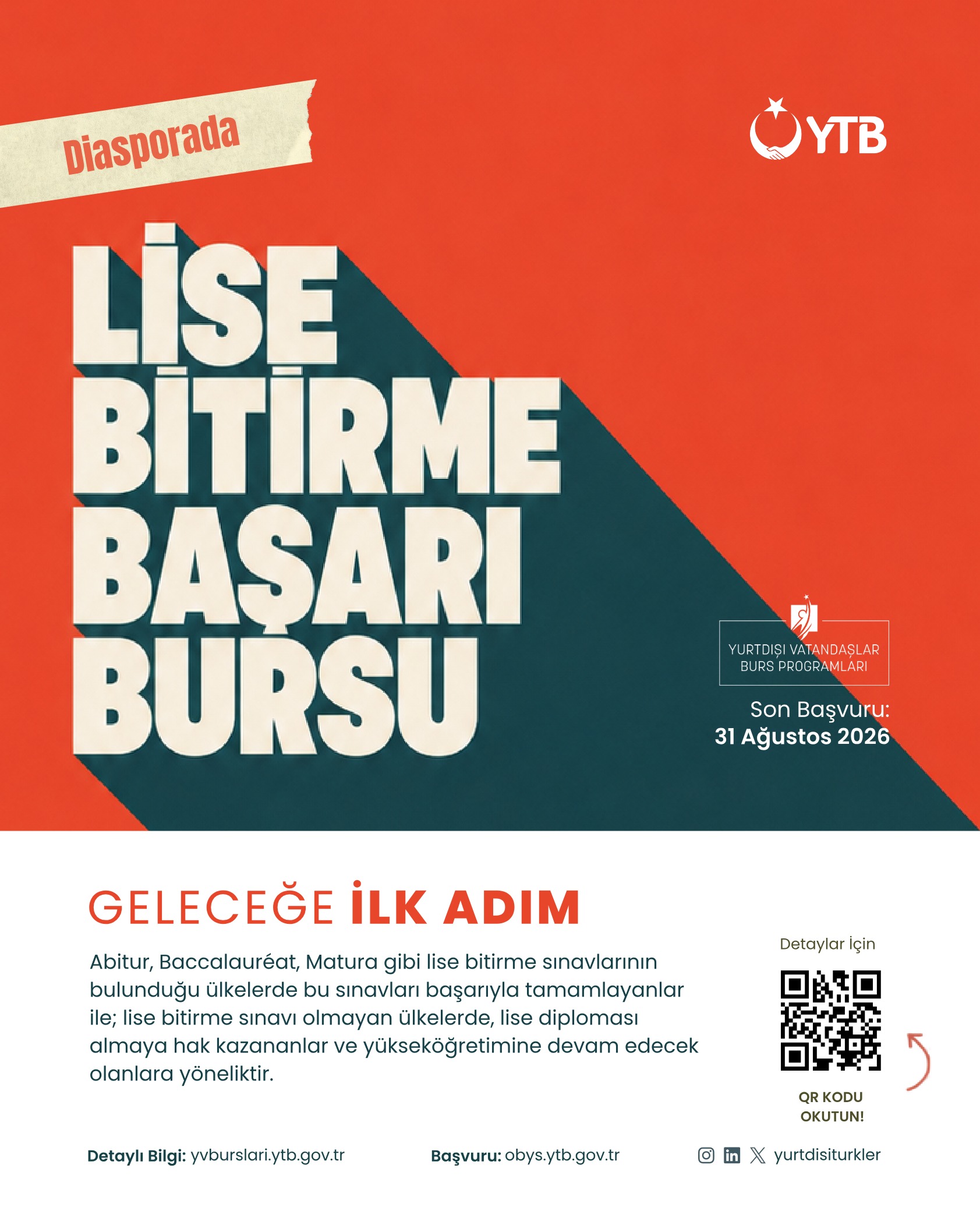 Lise Bitirme Başarı Bursu (2026)